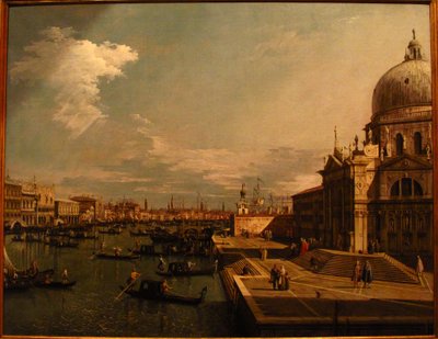 Der Canal Grande mit S. Maria della Salute von Formerly Canaletto